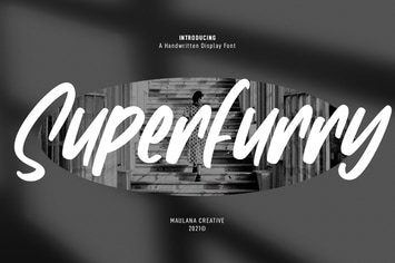 Superfurry Handwritten Display Font