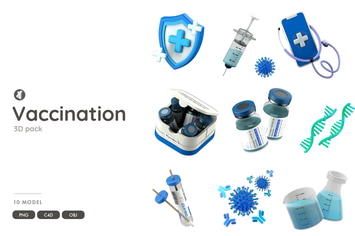 Vaccination 3D object pack