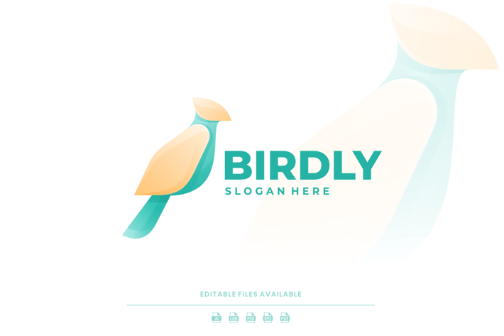 Bird Gradient Colorful Logo