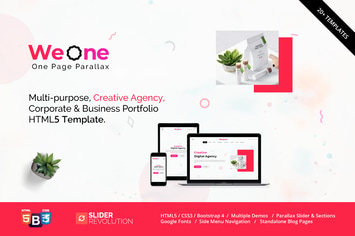 Weone - One Page Parallax HTML5 