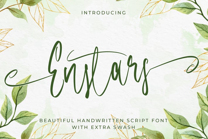 Enstars Beautifull Handwritten Font
