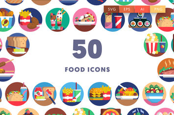 50 Food Icons