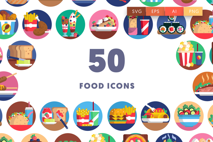50 Food Icons