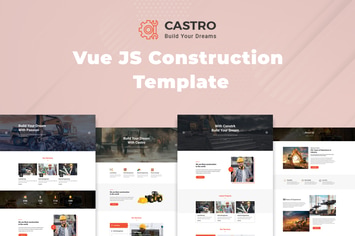 Castro – Vue JS Construction Template 
