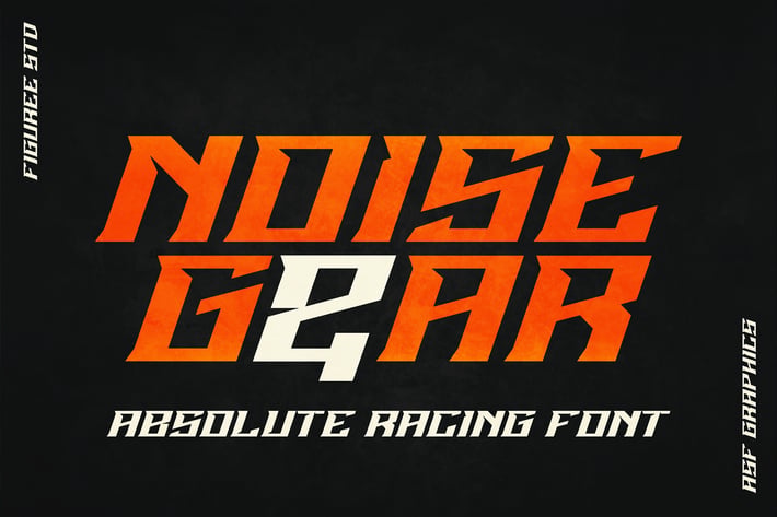 Noise Gear - Absolute Racing Font