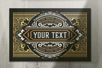 Vintage Style Label Layout