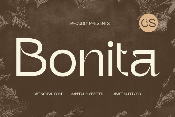 CS Bonita – Art Nouveau Font
