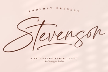 Stevenson Signature Script Font
