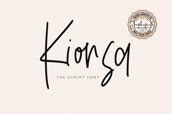 Kionsa Script Typeface Font