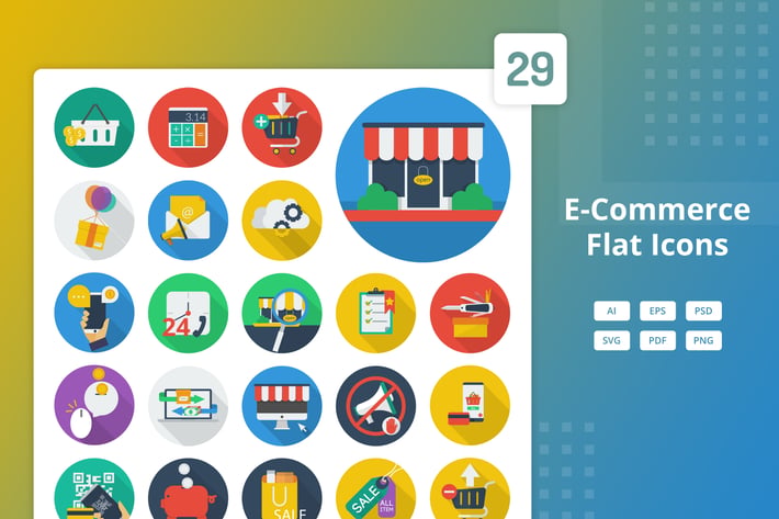 E-Commerce - Flat Icons