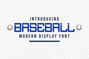Baseball - Modern Display Font