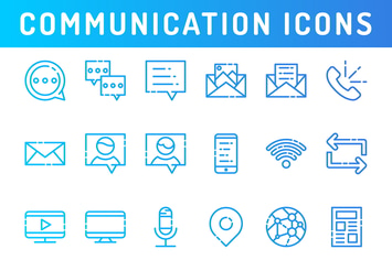 Communication and Media Icons