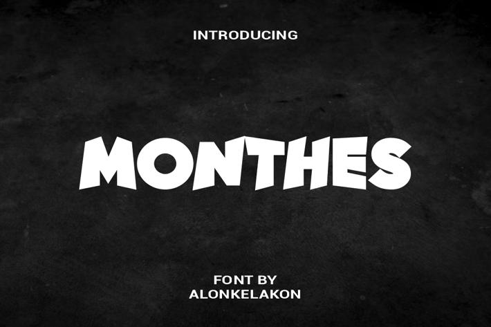 Monthes Font