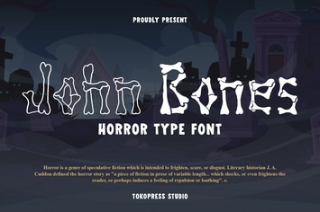 John Bones - Scary Font