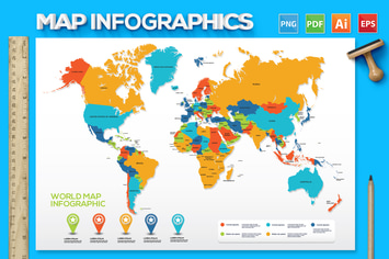 Map Infographics design