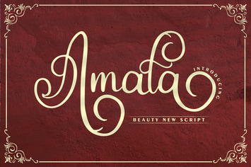 Amala | Beauty New Script Font