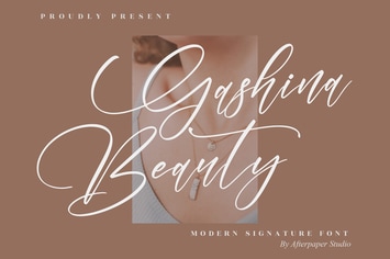 Gashina Modern Signature Font