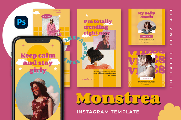 Monstrea - Retro Instagram Stories and Post