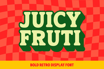 Juicy Fruti - Bold Retro Display Font