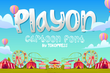 Playon - kids font