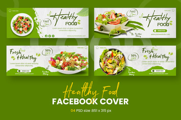 Healthy Food Facebook Cover Template