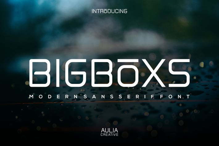 Bigboxs Font Modern Minimalist