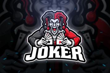 Joker Sport and Esport Logo Template
