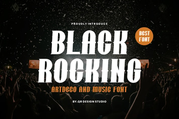 Black Rocking - Rock & Music Font