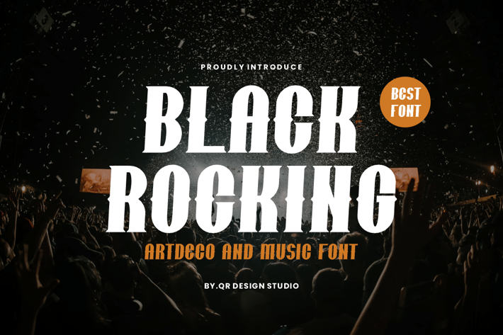 Black Rocking - Rock & Music Font