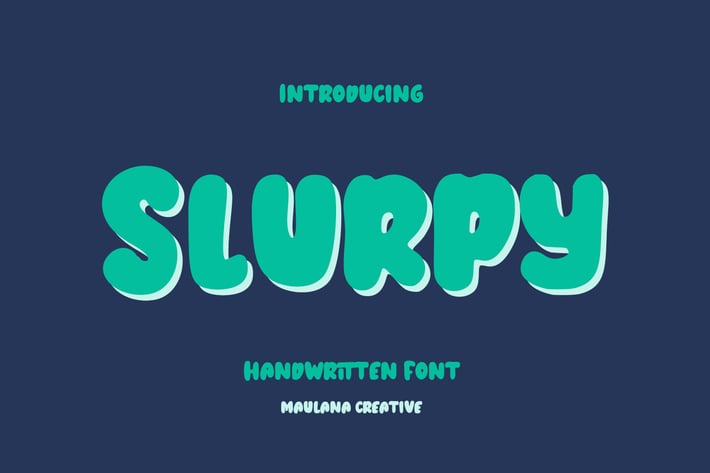 Slurpy Handwritten Font