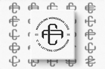 C (A-Z) Monogram Logo Creator Pack Vol.4