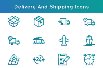 Delivery and Shipping Icons