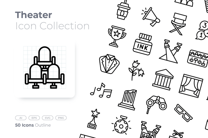 Theater Outline Icon