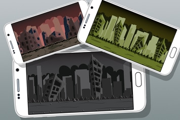 5 Ruined City Game Backgrounds