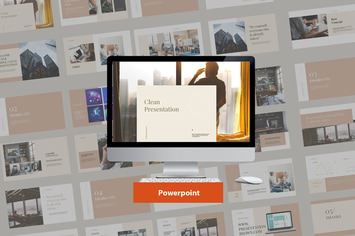 Clean Modern Presentation Powerpoint