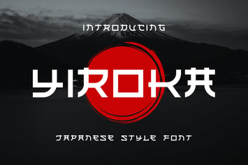 Yiroka - Japanese Modern Font