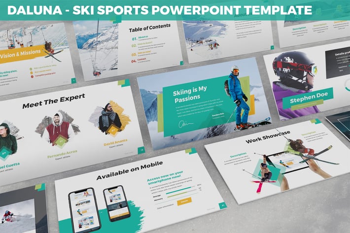 Daluna - Ski Sports Powerpoint Template