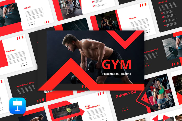 Gym - Fitness Keynote Template