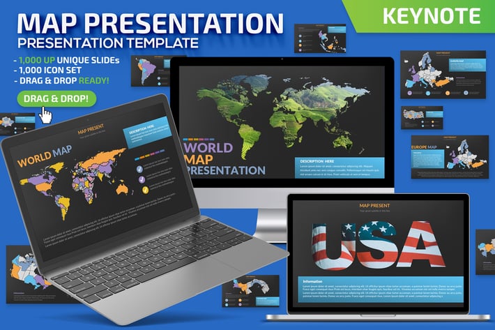 Map Keynote Presentation Template