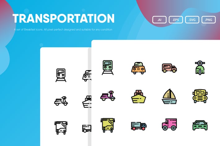 Transportation Icon Pack