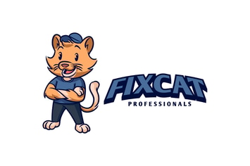 Retro Professional Cat Mascot Character Logo