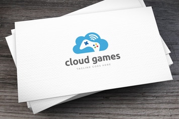 Cloud Games Logo Template
