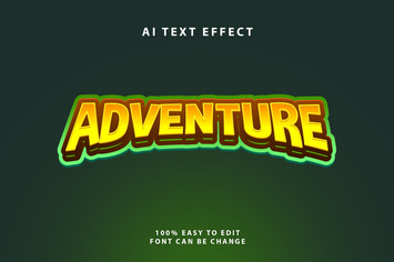 Adventure Halftone Text Effect