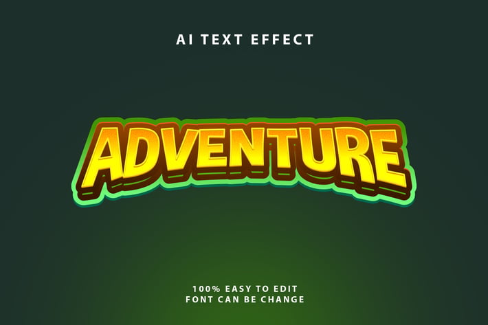 Adventure Halftone Text Effect