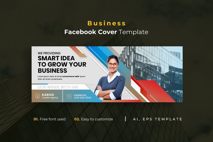Business r12 Facebook Cover Template