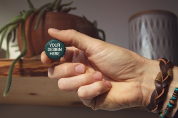 Hand in Home Beer Cap Mockup