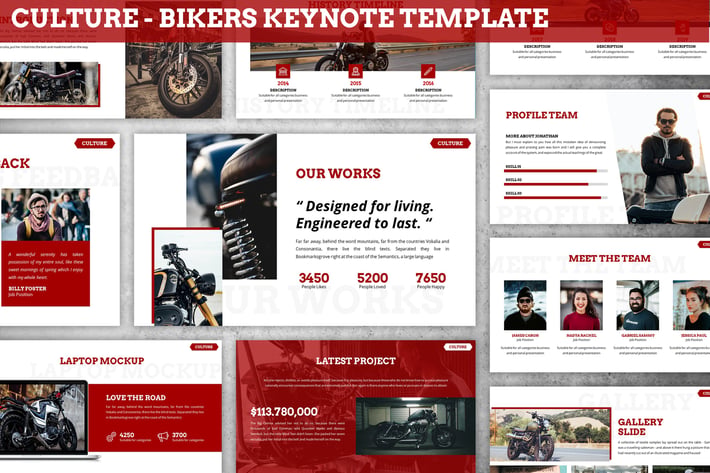 Culture - Bikers Keynote Template