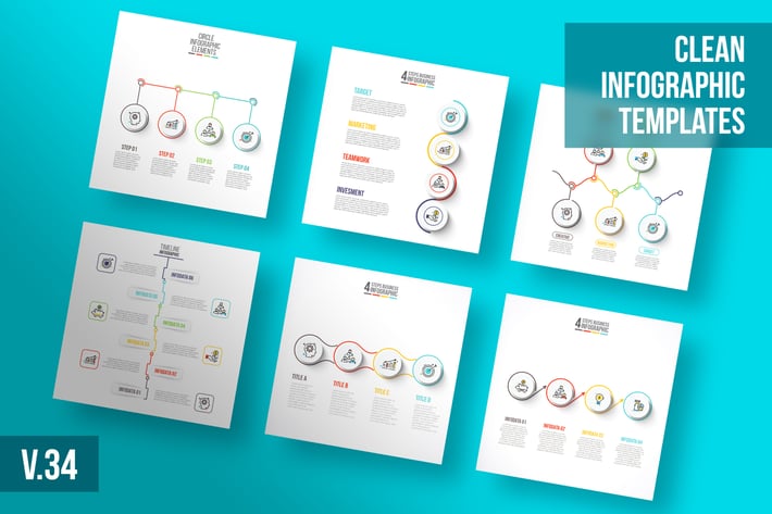Infographics template set v.34