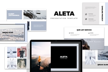 Aleta : Winter Fashion Style Lookbook Powerpoint