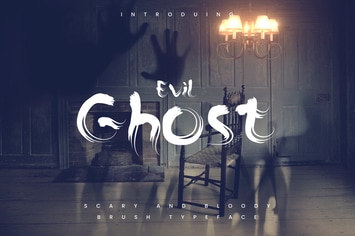 The Ghost - Haunted Display Typeface